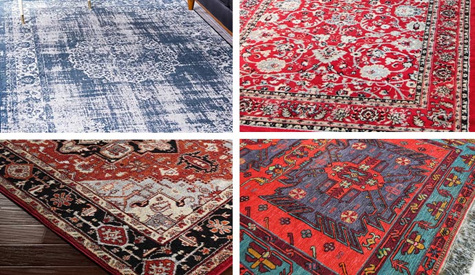 Various types of rugs
