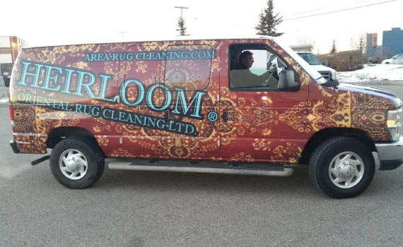 Heirloom Rug Cleaning Ltd. service van