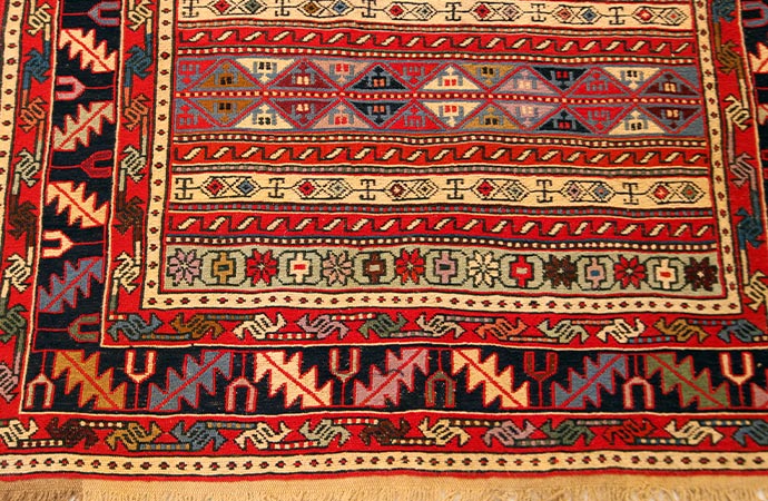 modern indian colourful arabesque and handmade rug