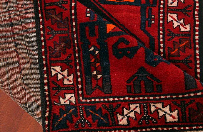 modern iranian clean rug with wood floor