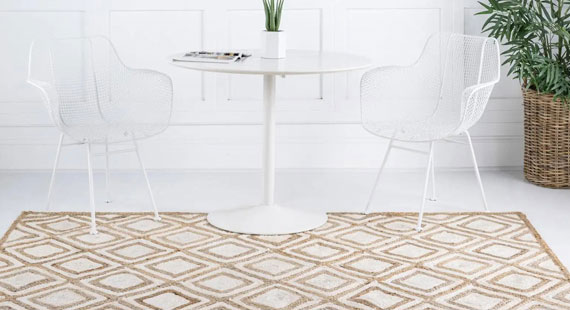 patterned tufted rug