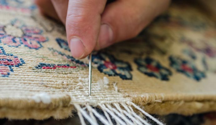 rug patching by hand