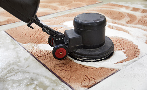 professional rug cleaning use water and equipment