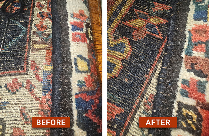 Binding For Area Rug Cleaning Service Before And After