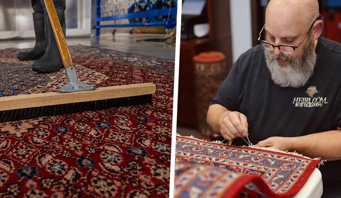 Rug cleaning and repair service