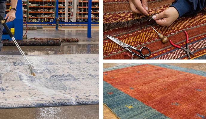Rug cleaning and repairing services
