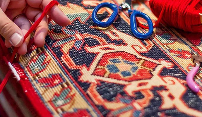 rug repairing by hand