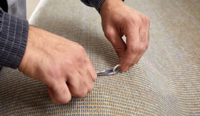 Rug backing repair